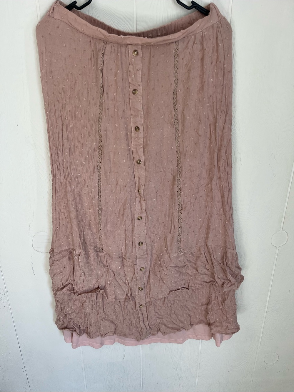 Magnolia Boutique Pink Elastic Waist Skirt